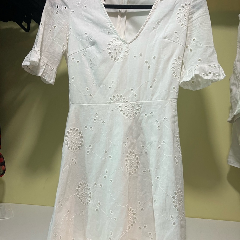 Parisian White Eyelet Dress NWT Size 4